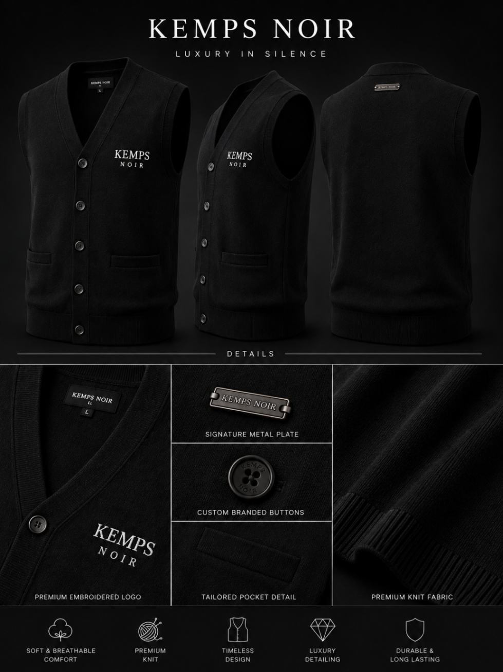 Tailored Knit Vest
