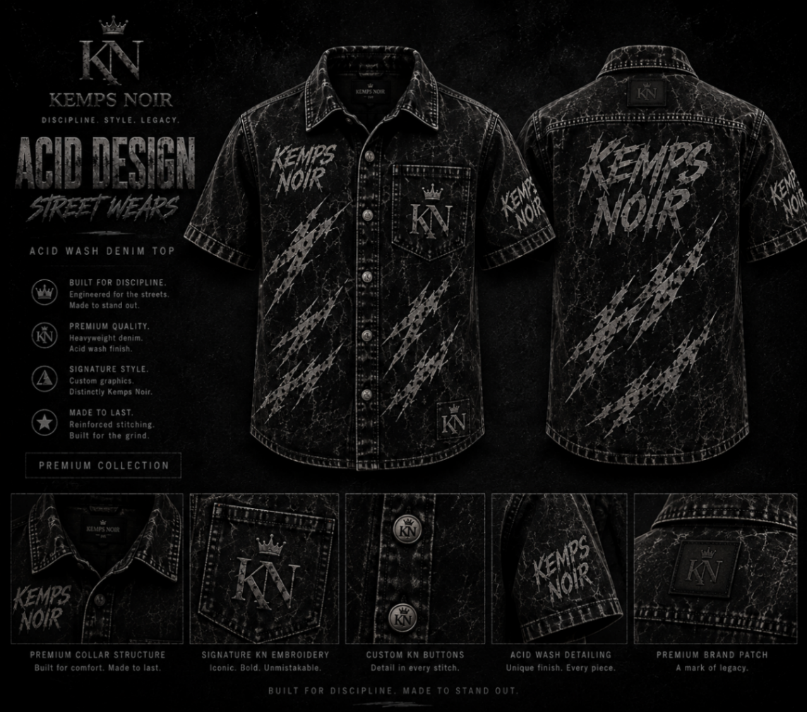 Acid Wash Denim Shirt