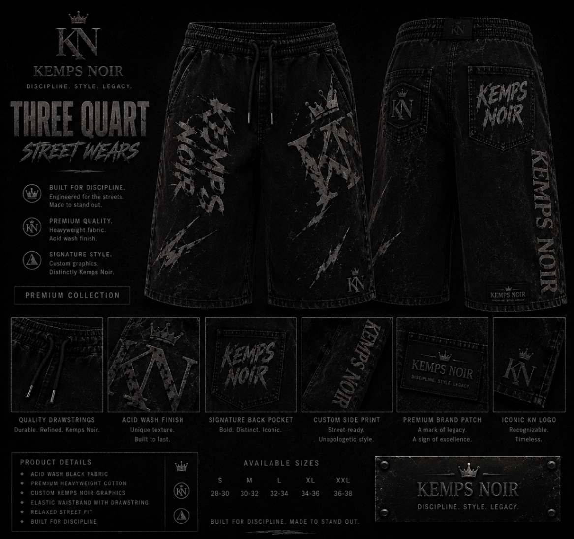 Three-Quarter Street Shorts